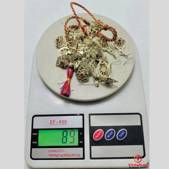 Handmade Tribal Choker Necklace with Earrings & Ring - Picture 5 of 5